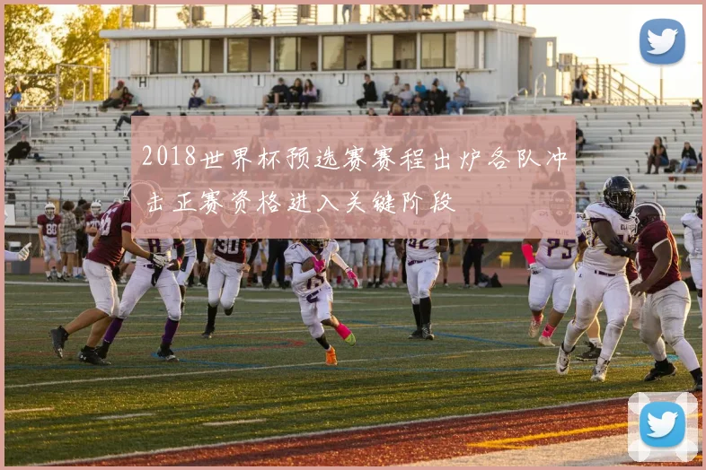 2018世界杯预选赛赛程出炉各队冲击正赛资格进入关键阶段