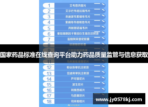 国家药品标准在线查询平台助力药品质量监管与信息获取